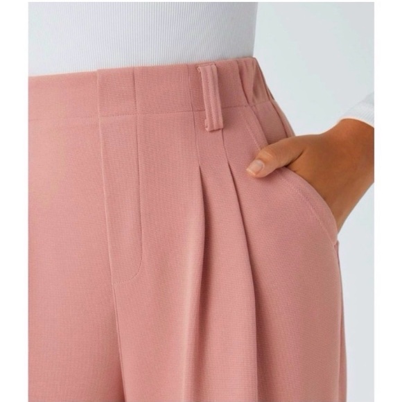 HALARA Dusty Rose Pull On Wide Leg Trouser Pants - Picture 6 of 11